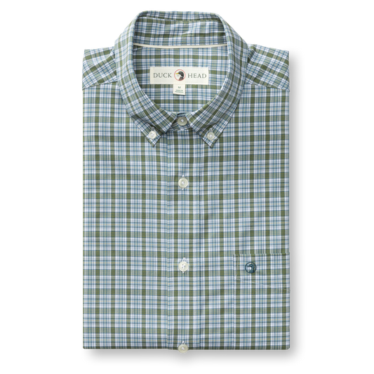 LS PERFORMANCE POPLIN SPORTS SHIRT - DENTON PLAID
